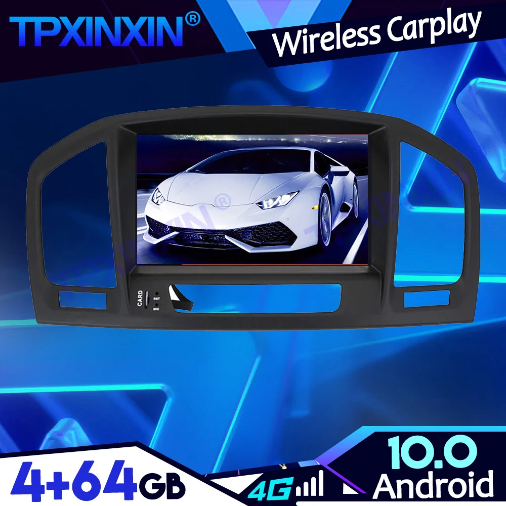 Android 10 4 + 64 ГБ для Opel Insignia 2008-2013 PX6 IPS Carplay Tape Recoder мультимедийный плеер головное