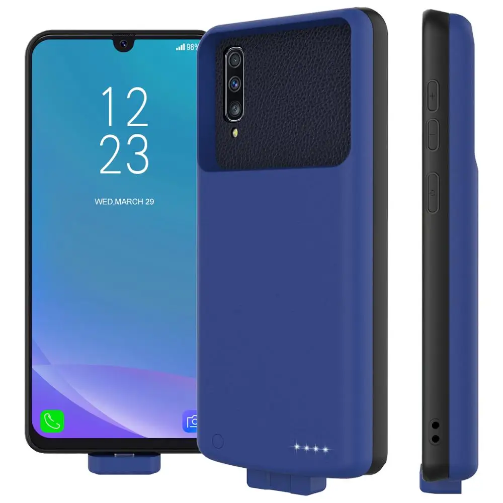 7000 мАч зарядное устройство чехол для samsung Galaxy A50 Чехол Съемный магнитный мягкий ТПУ чехол+ Powerbank чехол для samsung A50 чехол
