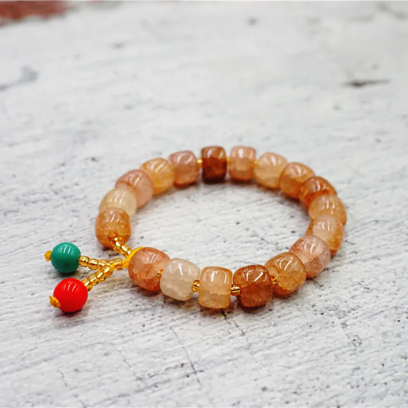 Natural Jade Bead Bracelet Charm Crystal Bangle Jewellery Fashion Accessories Hand-Carved Amulet Gifts for Women Men | Украшения и