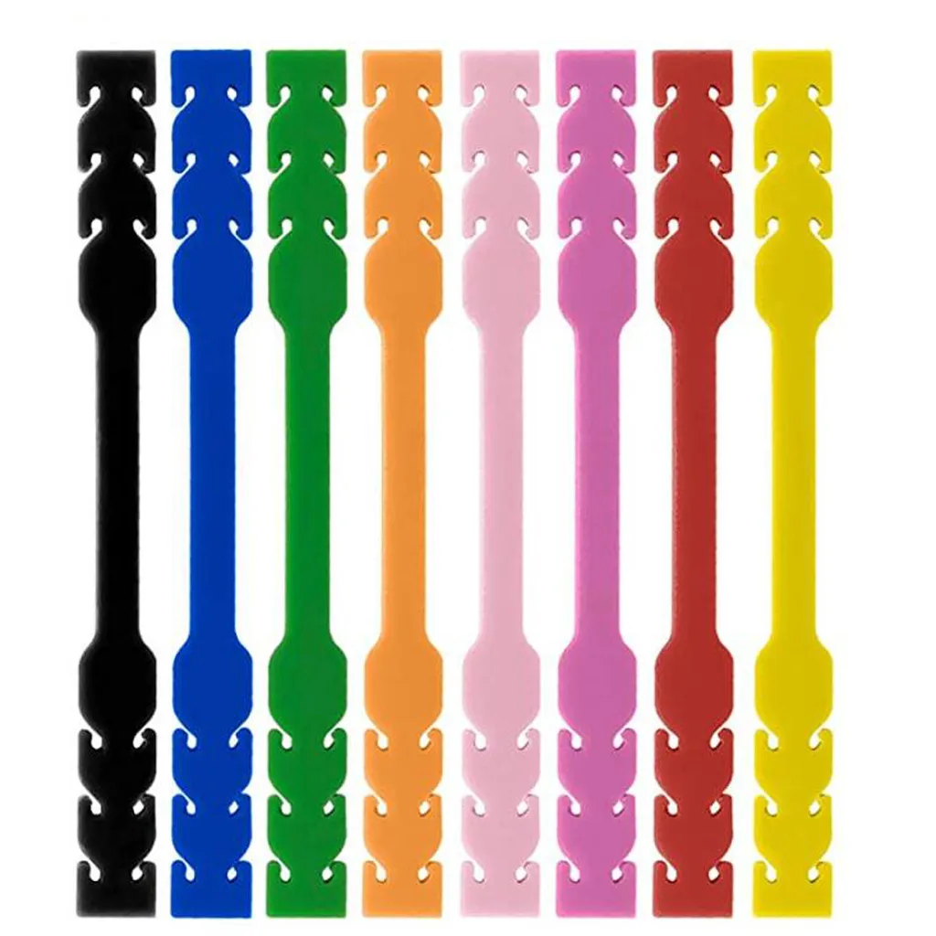 Маска для взрослых 8 шт. регулируемый крючок лица аксессуары маски резиновая