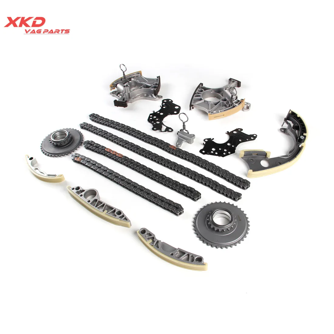 Комплект натяжителя цепи ГРМ подходит для Audi A4 A6 A8 2005-2008 3.2L 2.4L AUK BKH BDW 06E 109229 A 109465 059