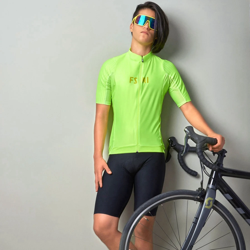 

Frenesi Summer Men's Cycling Short Sleeve Suit Traje Ciclismo De Manga Corta Para Hombre Chaque Breathable Quick Dry Wicking