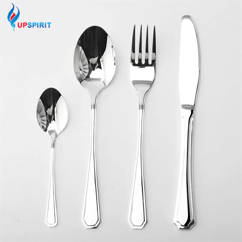 Высококачественный посеребренный столовый набор кухонных столовых приборов