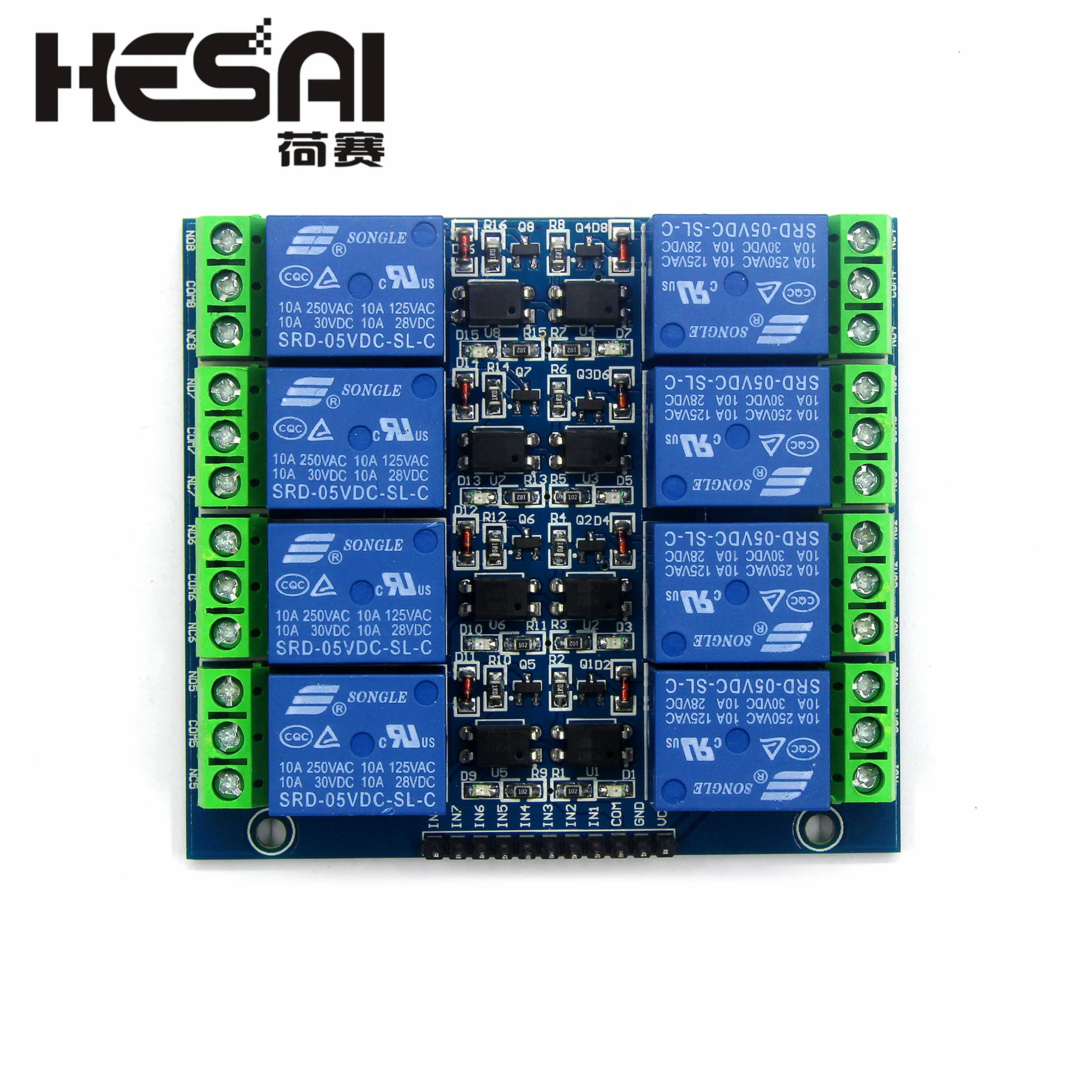 

Умная электроника, 5 В, 10 А, 8-канальный релейный модуль для arduino, комплект «сделай сам»