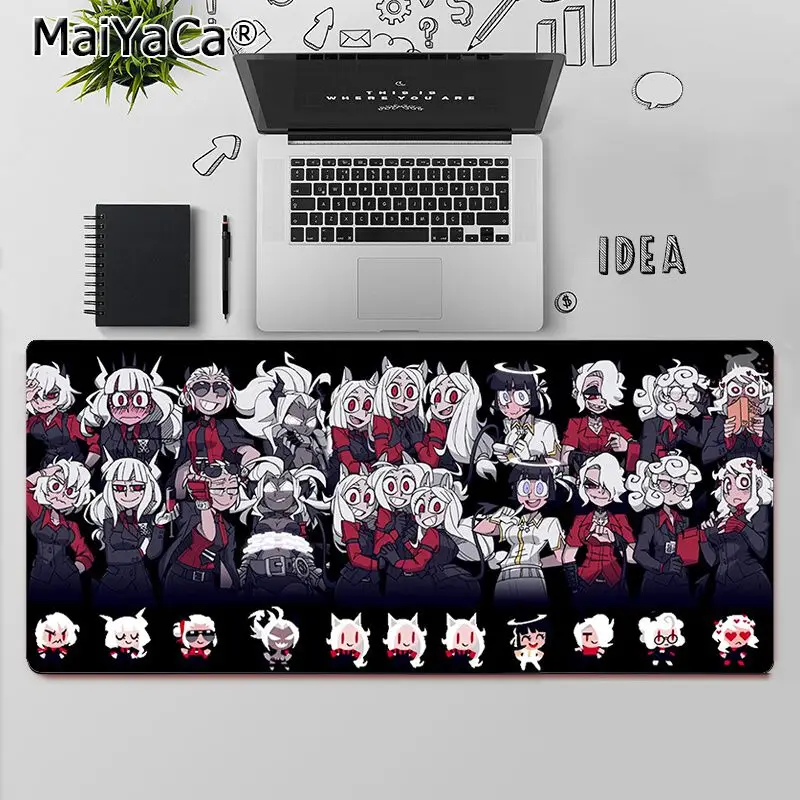 

Maiya High Quality Helltaker Anime DIY Design Pattern Game mousepad Rubber Computer Gaming mousepad