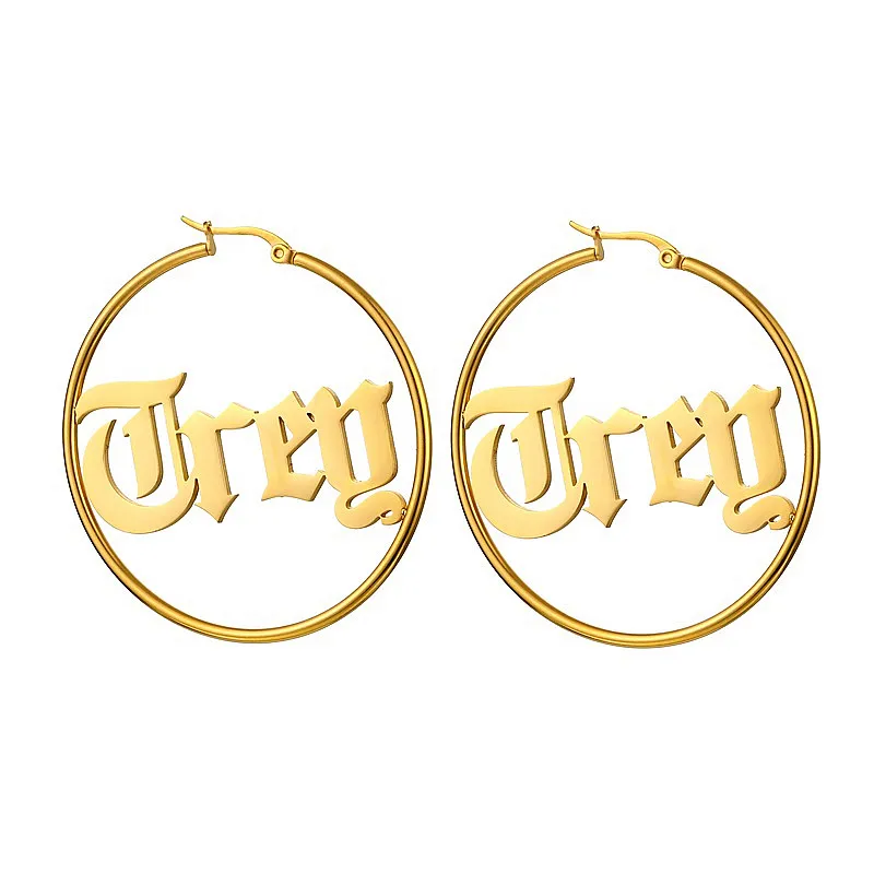 Винтажные персонализированные большие серьги Wanixm для женщин ювелирные изделия