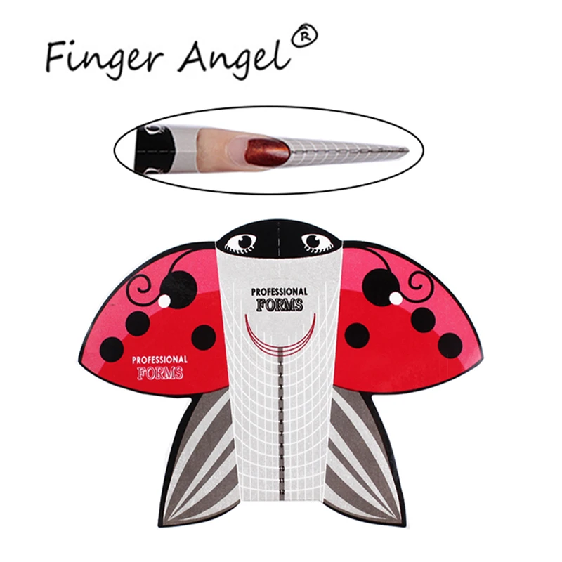 

50/100/500 шт., формочки для ногтей «Сова»