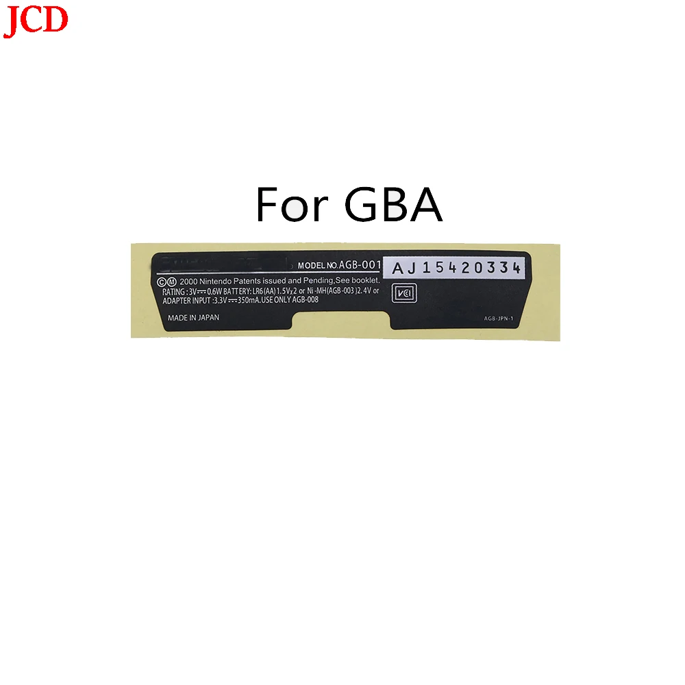 JCD 1 шт. для Nintendo Game Boy карманная запасная деталь информация о модели наклейка GBP GBA
