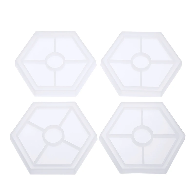 4 шт. шестигранные силиконовые подставки для ремесла | Дом и сад