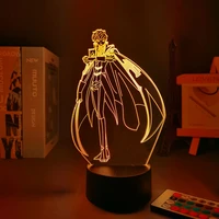 led lamp anime code geass suzaku kururugi 3d lamp for room decor nightlight kid child birthday gift