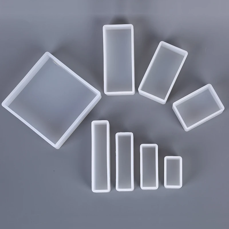 1 шт. Прямоугольник прозрачный силиконовые формы для изготовления ювелирных