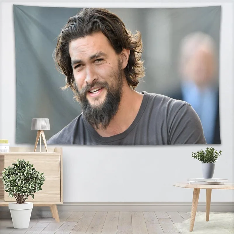 

Настенный декоративный гобелен Jason Momoa, аксессуары для украшения дома, психоделический ковер, декоративный 0511