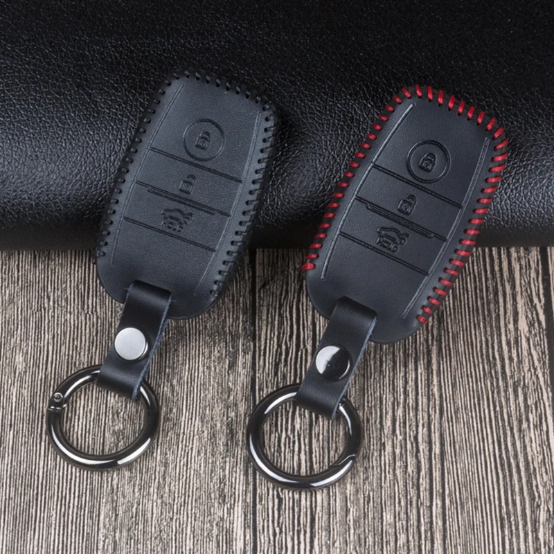 

Leather Car Remote Key Case Cover For Kia Rio Sportage 3 4 QL Cerato Optima K2 K3 K5 Ceed Sorento Soul Forte Picanto Accessories