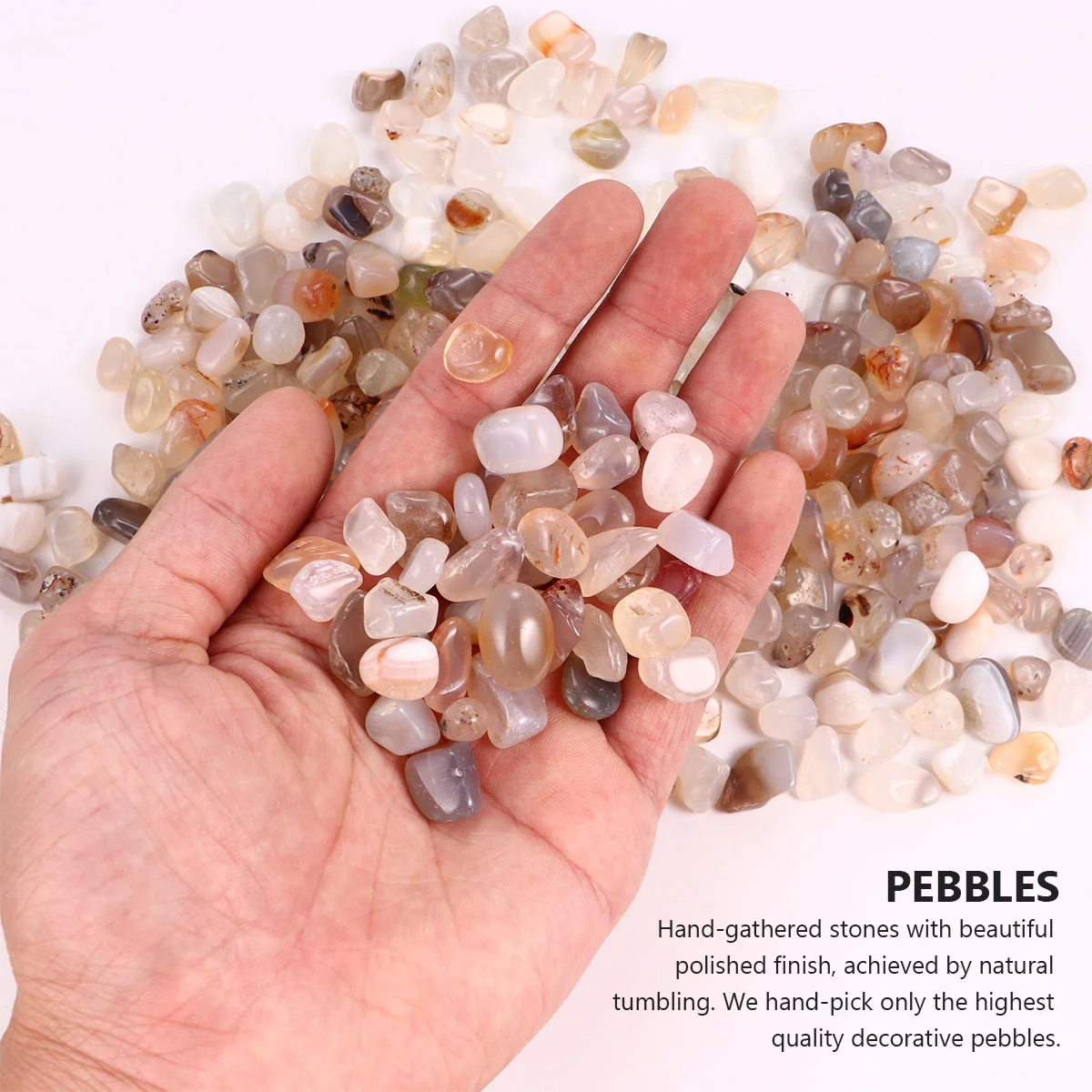 1 упаковка 500 г речные камни галька садовый уличный декоративный гравий