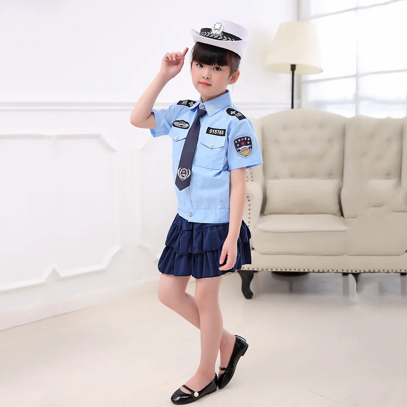 Костюм на Хэллоуин для детей униформа полицейской службы дорожной полиции