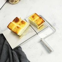 stainless steel slicer cheese cutter cheese slice butter rind knife ham slice divider manual slicing and cutting strips