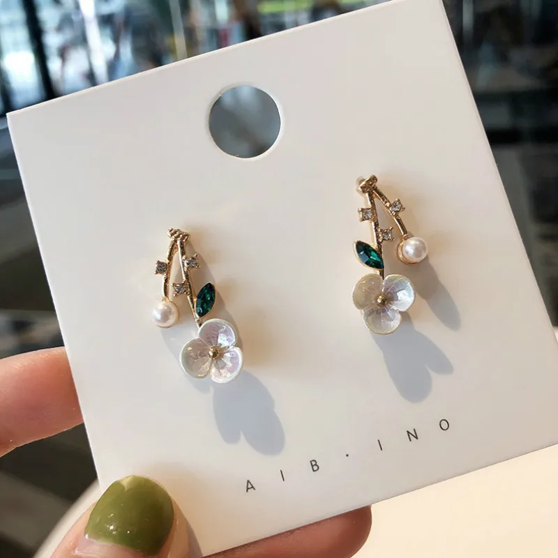 Модные женские серьги с искусственным жемчугом и кристаллами|Серьги-подвески| |