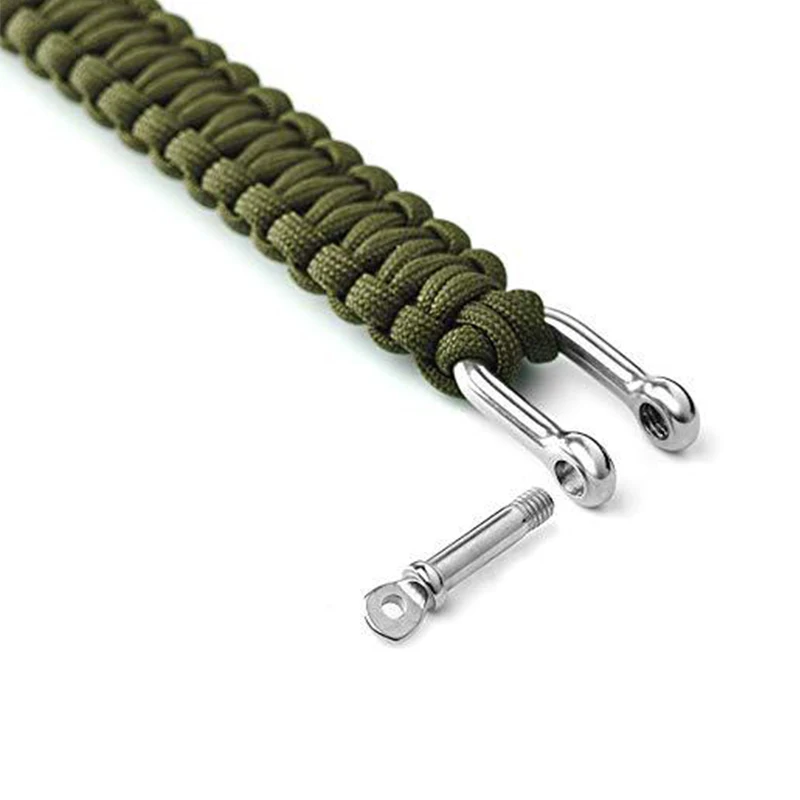 Браслет для выживания Паракорд ручной работы на открытом воздухе кемпинга с
