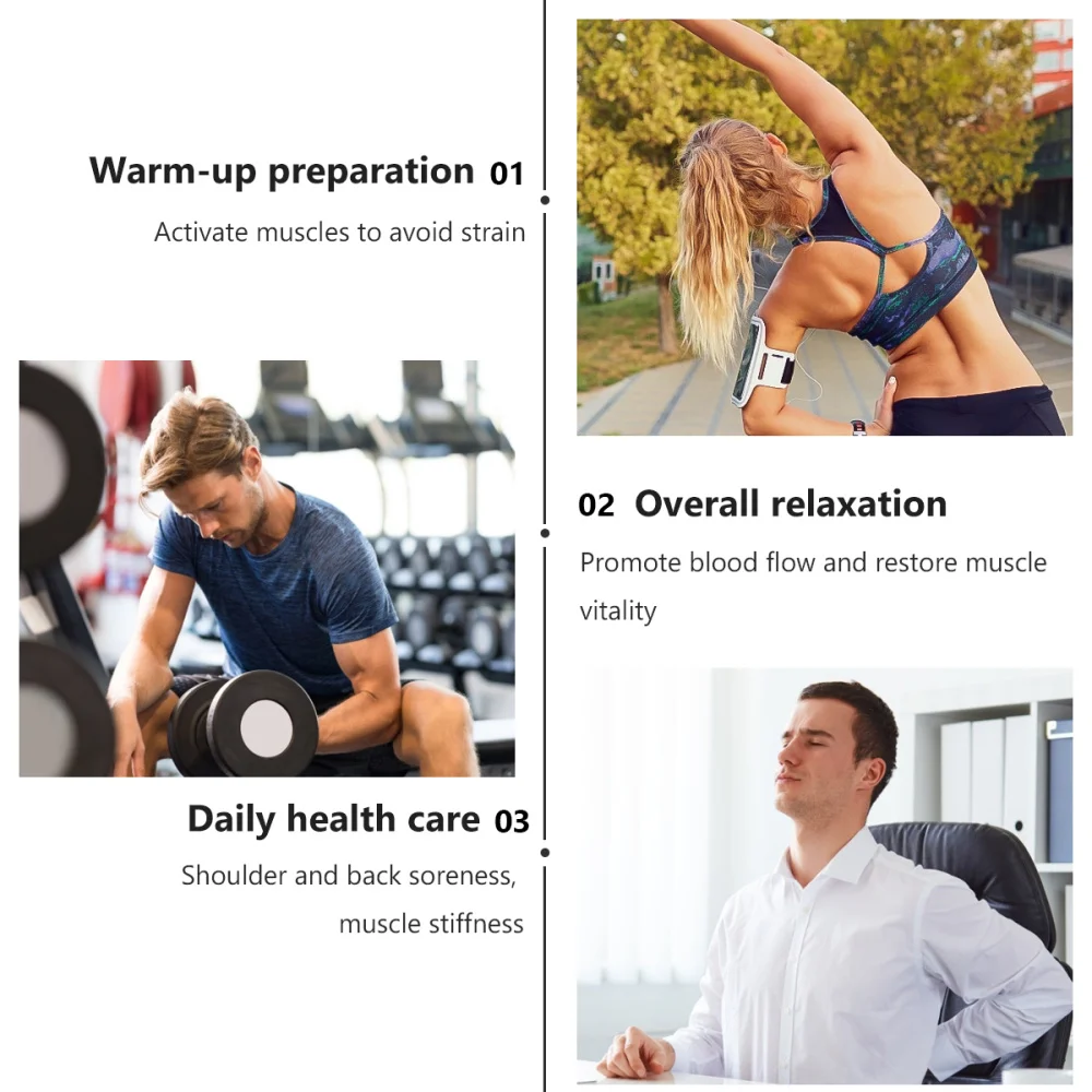 

1pc Electric Fascia Massager USB Charging Muscle Relaxation Massager Vibration Fitness Equipment Muscle Massager (Purple)