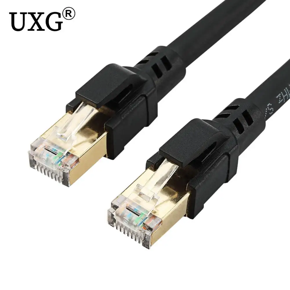 

RJ45 Cat8 Ethernet Network Lan Cable Patch Cord 25/40Gbps for Router Laptop