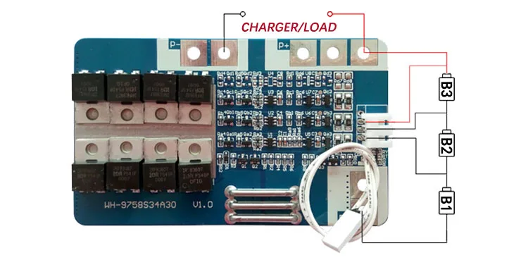 3S 40A 11 1 V 12 6 v li Ion BMS PCM защита батареи bms pcm с балансировкой для литиевых LicoO2 Limn2O4 18650