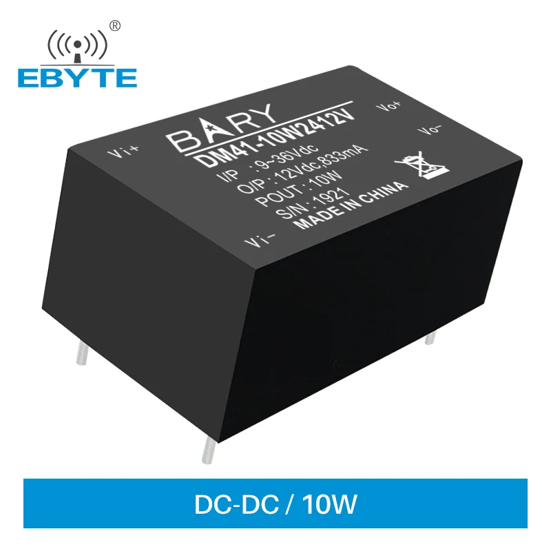 

DC-DC Isolated Buck Power Supply Module Industrial Grade DC To DC 10W 9~36V 12V 833mA EBYTE DM41-10W2412V