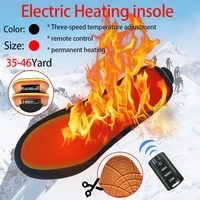 1900mah rechargeable electric heating insole remote heating insole three speed thermostat built in lithium battery keeping warm