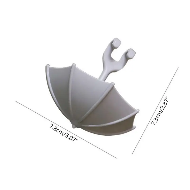 

3pcs Cute Umbrella Wall Hanger Toothbrush Holder Razor Socket Hook Men Shaving Shaver Shelf Organizer