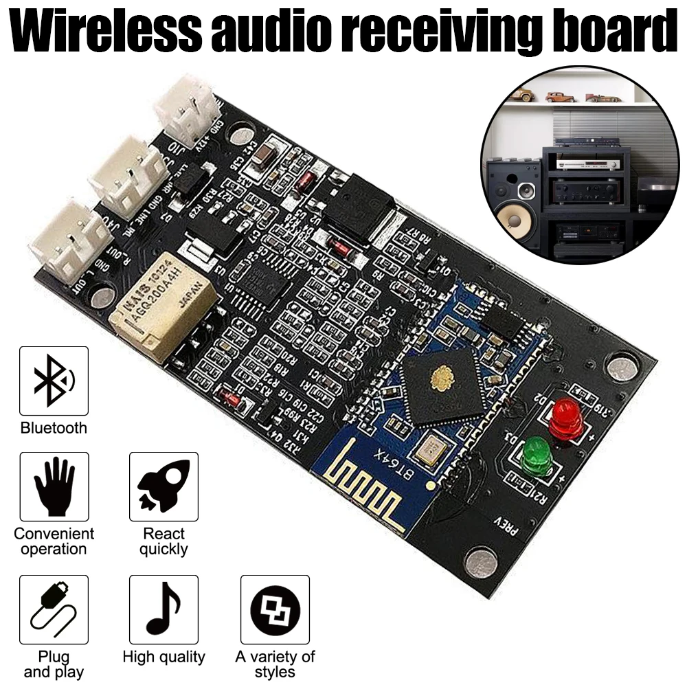 

CSR64215 Bluetooth Module APTX Wireless Bluetooth 4.2/5.0 Audio Receiver Board Amplifier Components