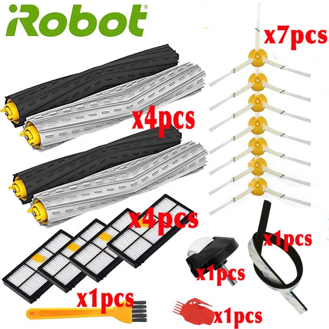 1 Для iRobot Roomba 800 805 860 861 865 866 870 871 880 885 960 966 980 серии Запчасти для Авто HEPA фильтр щетка комплект аксессуаров - Цвет: 1