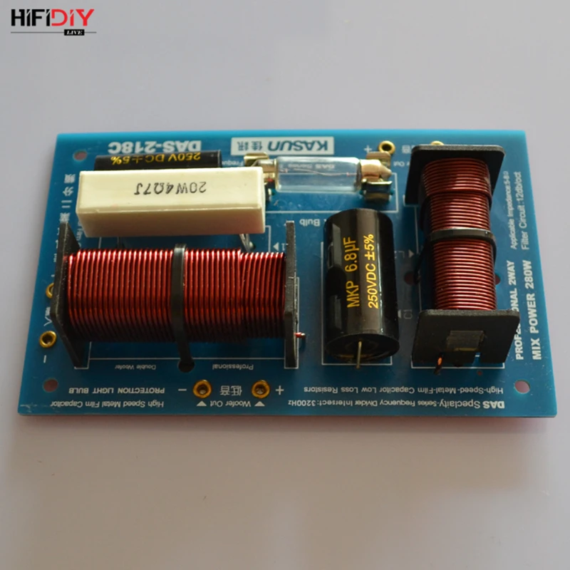 HIFIDIY LIVE DAS-218C 2 Way speaker Unit (tweeter + bass )Professional Speaker s audio кроссовер с делителем частоты