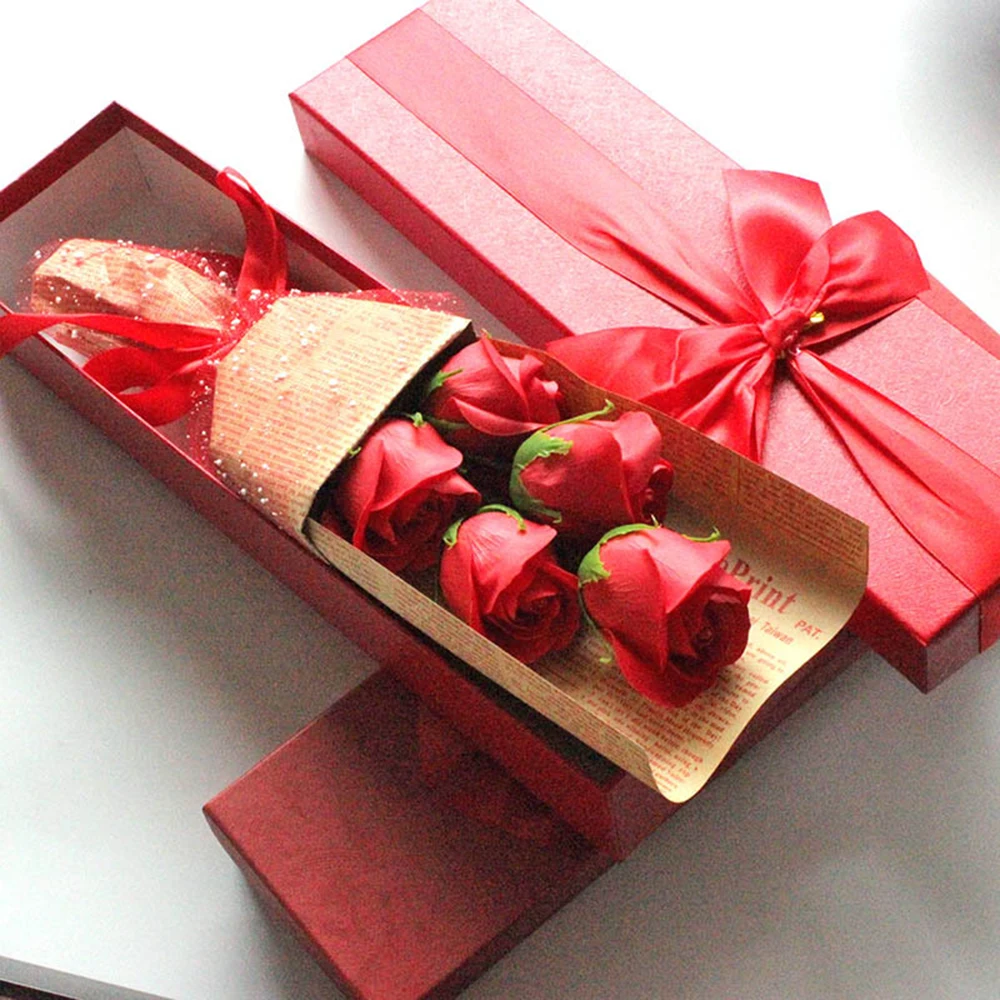 

Roses Soap Flower Soap Gift Box Valentine's Day Gifts Wedding Decoration Flower Soap Case Wedding Decoration Festival Supplies