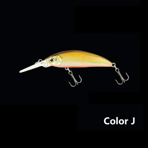 Color J Новинка, мини приманка для рыбной ловли, гольян, 5 см, приманка, Реалистичная, Свинг, маленькая рыба, жесткая, для глубокого дайвинга, приманки, высокое качество, вибрация, Япония, ima, 50ss - Цвет: Color J