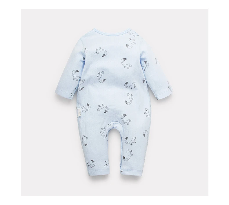 Spring Autumn Newborn Baby Clothes Boys Girls cartoon fox Rompers Kids Costume For Girl Infant Jumpsuit 3 6 9 12 Month