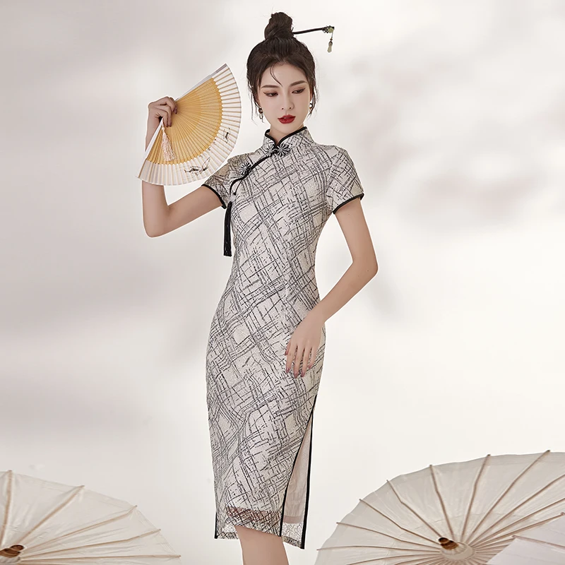 

Новая ветра Китайской Республики, китайское платье для девушек, темпераментная литературная ежедневная одежда, маленькое платье