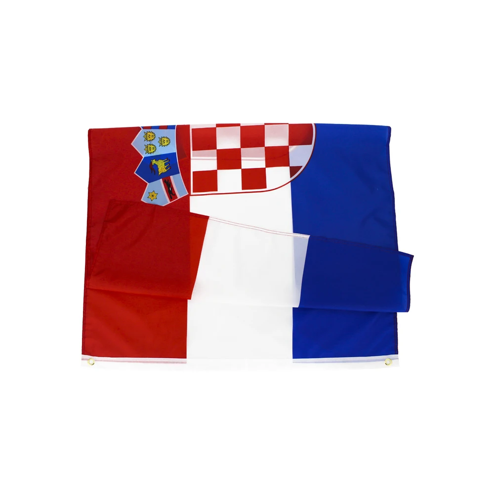 Hrvatska Хорватия индивидуальный флаг 3x5 футов Летающий баннер 100D полиэстер