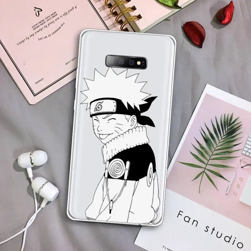 

Naruto anime manga funny cute Phone Case Transparent For Samsung Galaxy S A 5 7 8 9 2015 20 edge plus 10 e lite 2019