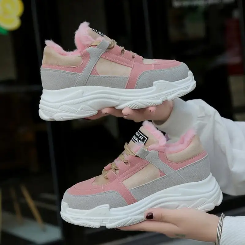 Coolcept/женские кроссовки теплая зимняя обувь на меху женская повседневная плоской