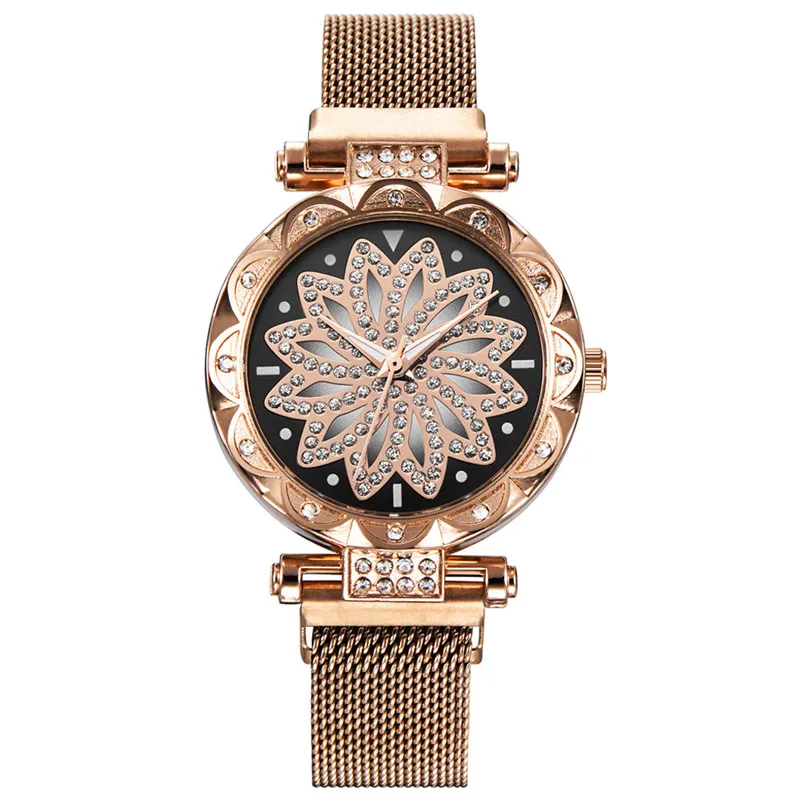 

Women Watches Ladies Magnetic Clock Diamond Female Quartz Wristwatches