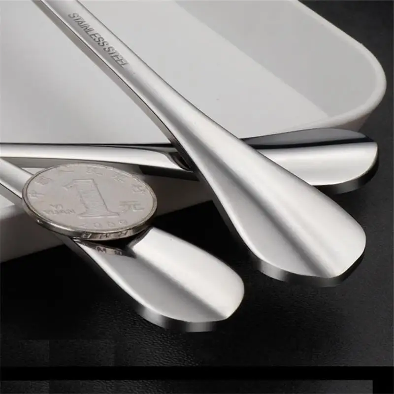Ложка для салата из нержавеющей стали 2 шт.|dinnerware set|stainless steel foodstainless buffet |