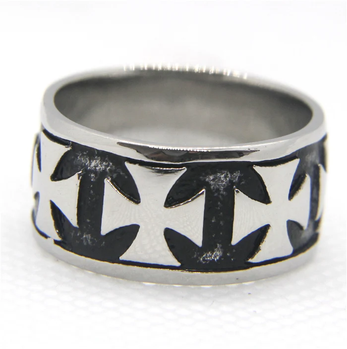 2020 новейший дизайн мужское байкерское кольцо крест из нержавеющей стали 316L