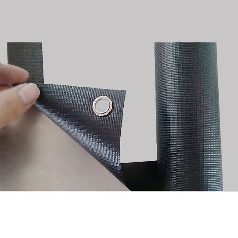 Thinyou матовый серый тканевый Стекловолоконный проекционный экран настенный