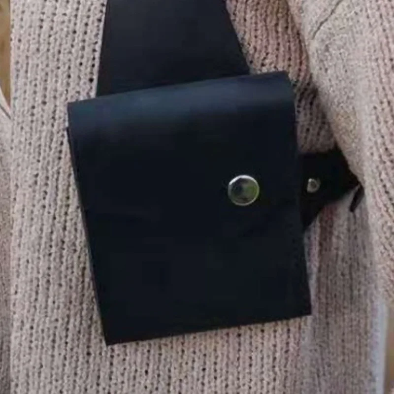 Средневековая мужская кожаная жилетка в стиле стимпанк карманная сумка на плечо