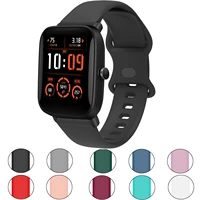dual buckle rubber band for amazfit bip u pro s lite silicone strap sport bracelet replacement accessories