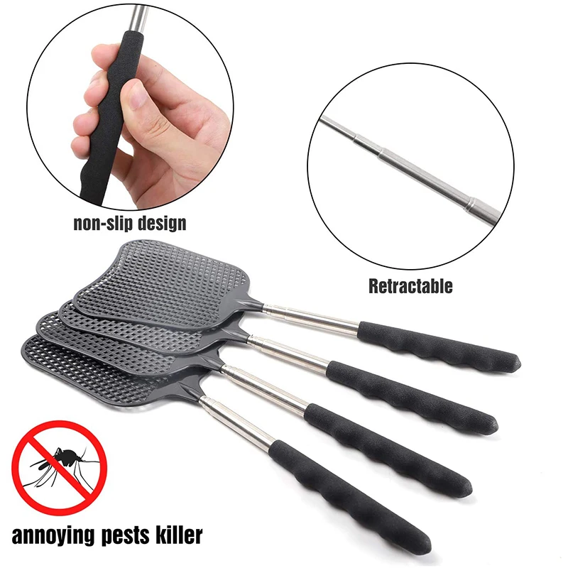 

7 Packs of Retractable Fly Swatter Heavy Set, Retractable Fly Swatter, Suitable for Home, Classroom and Office