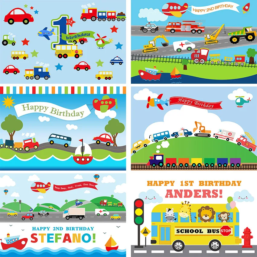 

Голубое небо облака фото фон праздник Поезд Самолет Мальчик День рождения персонализированный фотографический фон