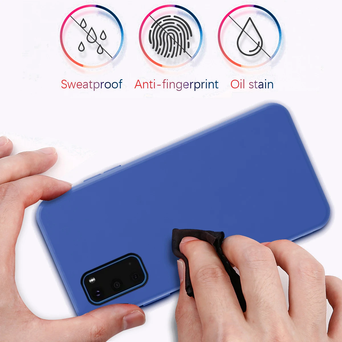 Для samsung Galaxy S20 Plus чехол силиконовый Ультра мягкий встроенный бархатный матовый