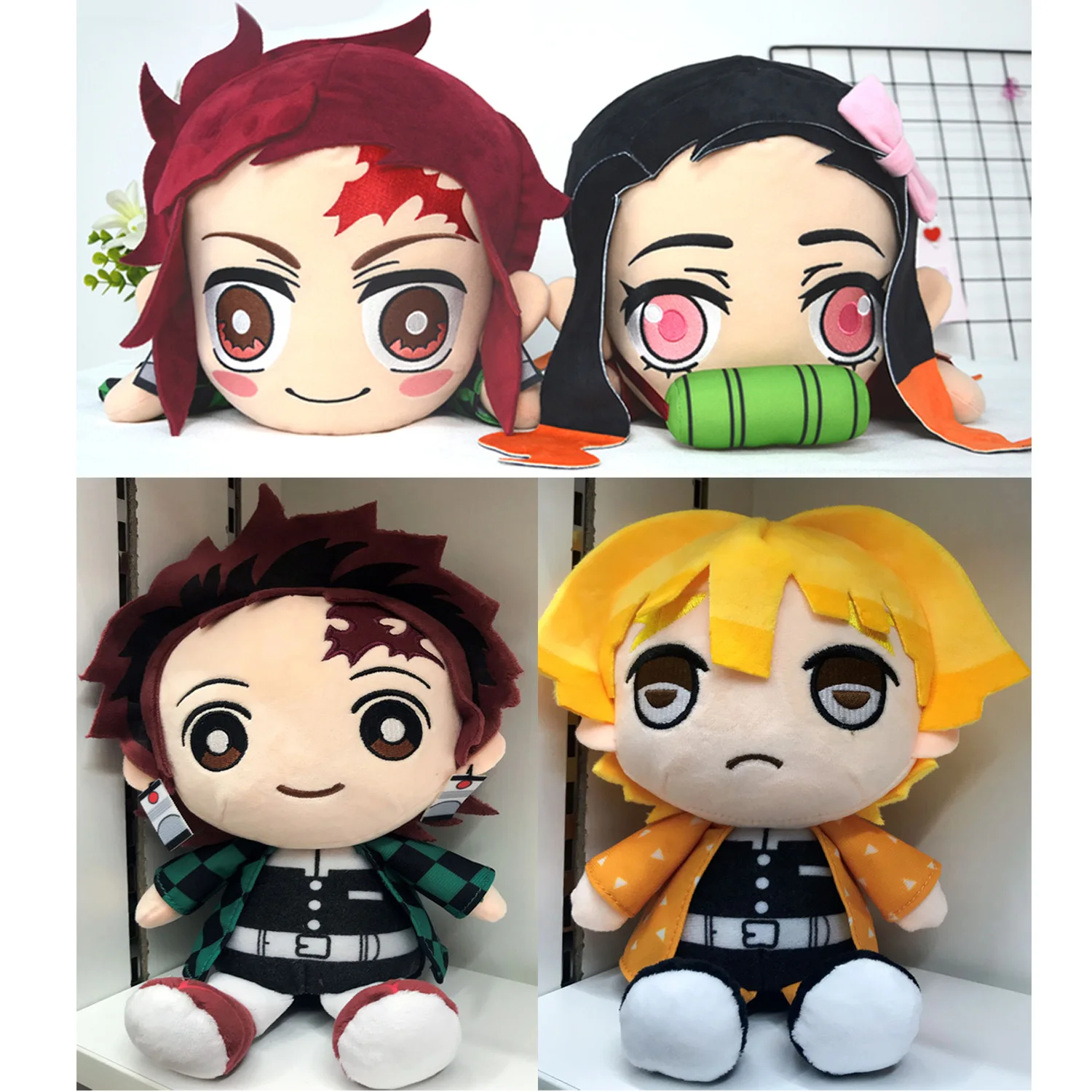 40 см демон убийца: Kimetsu без Yaiba рисунок Agatsuma Zenitsu камадо Tanjirou Nezuko цифры плюшевая