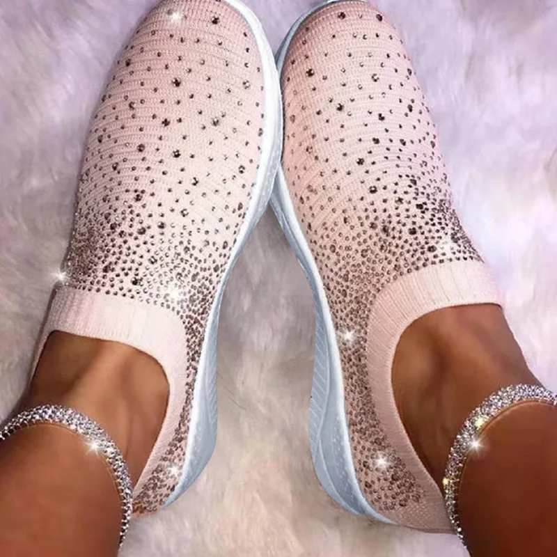 Туфли женские без шнуровки повседневные Мягкие кроссовки плоская подошва лоферы