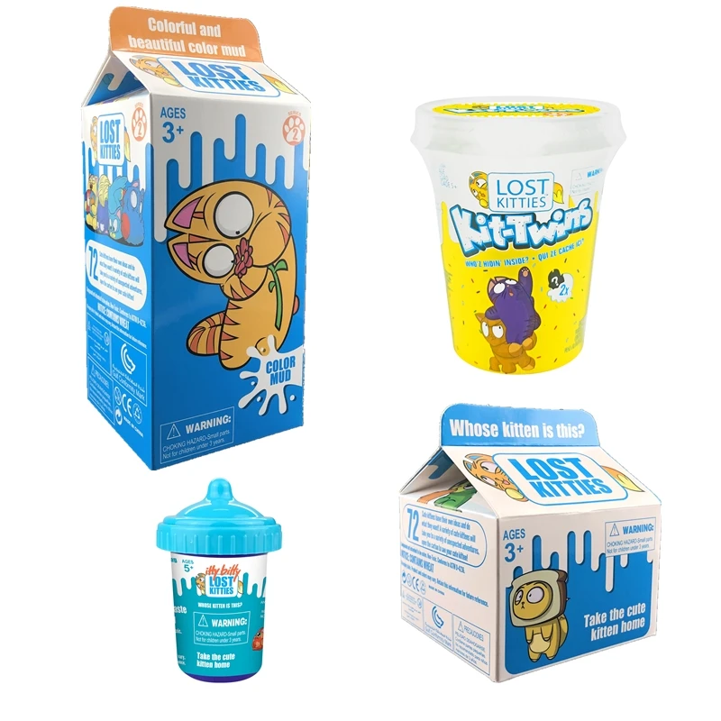 Новинка Лидер продаж удивительные игрушки молочная коробка Lost kitties милый котенок
